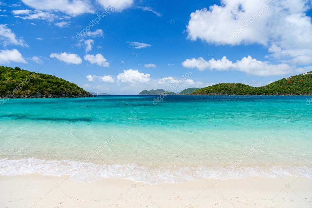 Beautiful tropical beach at Caribbean