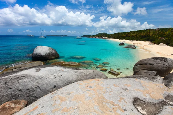 Prachtige strand in het Caribisch gebied — Stockfoto