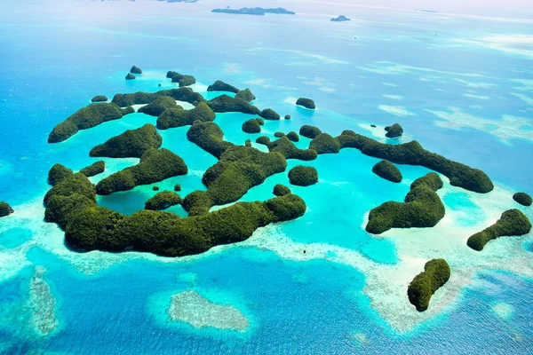 Palau Adaları yukarıdan — Stok fotoğraf