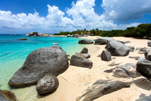 Потрясающий пляж на Карибах
