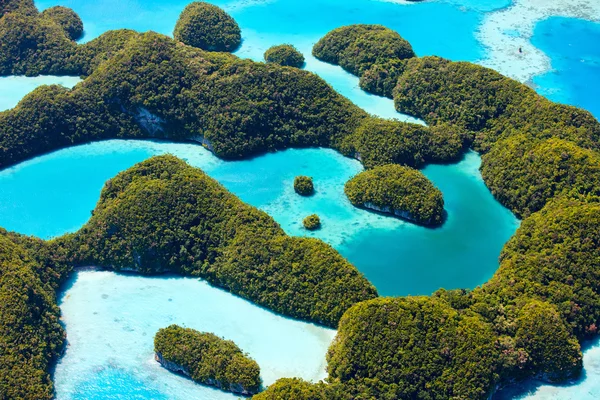 Палау острови зверху — стокове фото