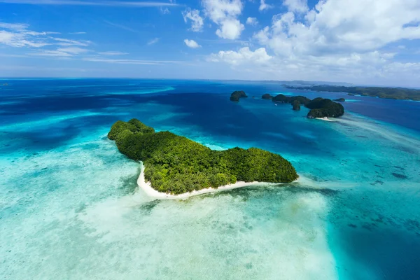 Palau Adaları yukarıdan — Stok fotoğraf