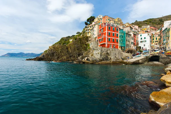 Cinque Terre Riomaggiore köyde — Stok fotoğraf