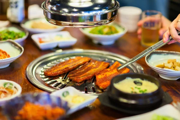 Barbecue coréen — Photo