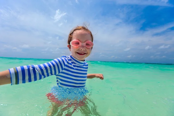 Menina em férias — Fotografia de Stock