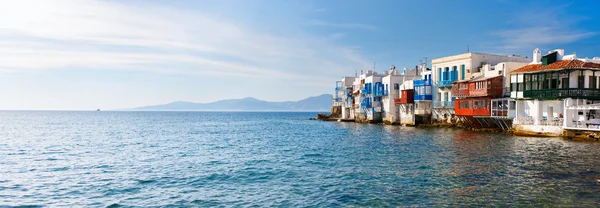 Pequeña Venecia en la isla de Mykonos, Grecia — Foto de Stock
