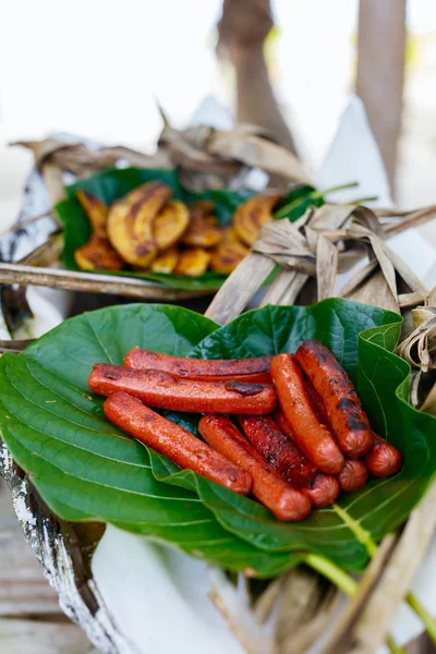 Comida local do Pacífico Sul — Fotografia de Stock