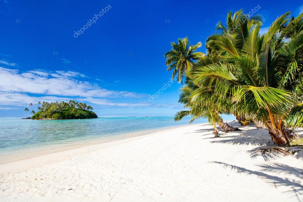 Beautiful tropical beach at exotic island in Pacific