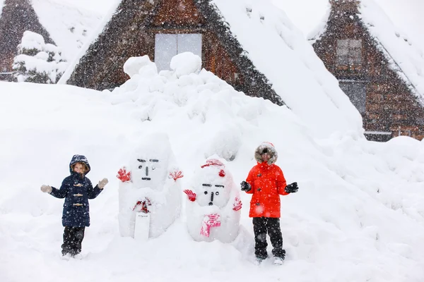 Japanisches Dorf im Winter — Stockfoto