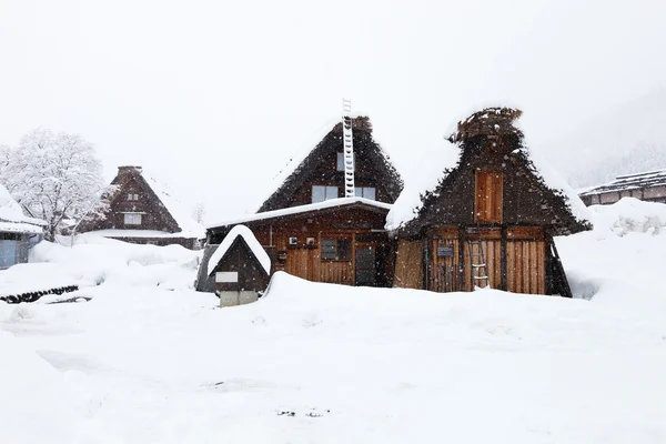 Village japonais en hiver — Photo