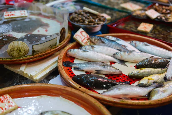 Ринок морепродуктів — стокове фото