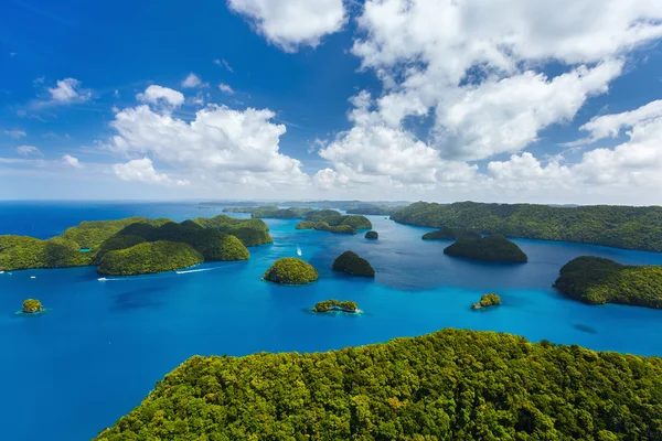 Palau eilanden van bovenaf — Stockfoto