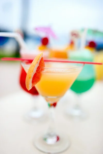 Cocktails exóticos — Fotografia de Stock