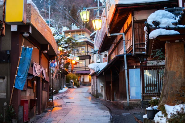 Hot spring resort town Shibu Onsen — Stock Photo, Image