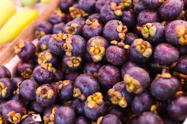 Frutas del Mangostán — Foto de Stock