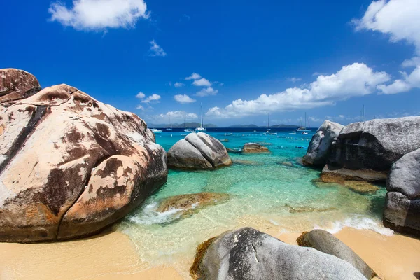 Praia deslumbrante no caribe — Fotografia de Stock