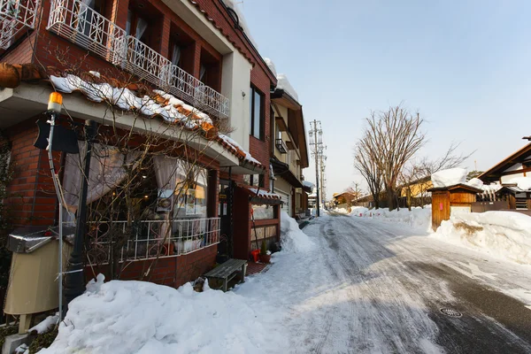 冬の高山町 — ストック写真