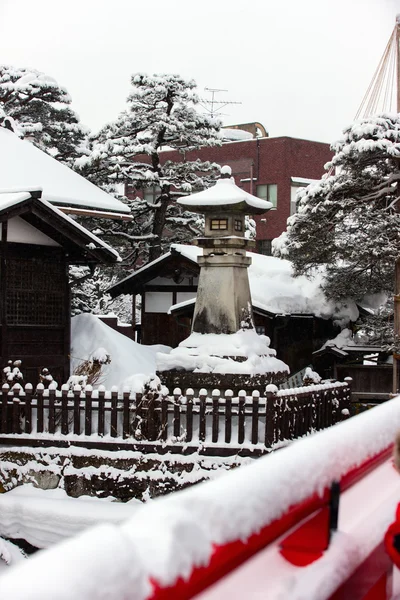 Takayama město v zimě — Stock fotografie