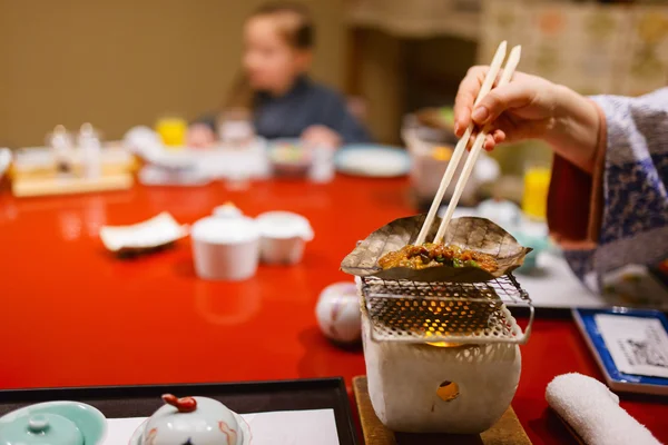 Traditional Japanese breakfast — Stock Photo, Image