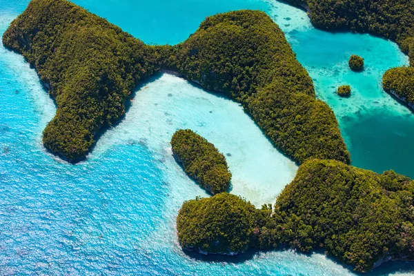 Palau islands från ovan — Stockfoto