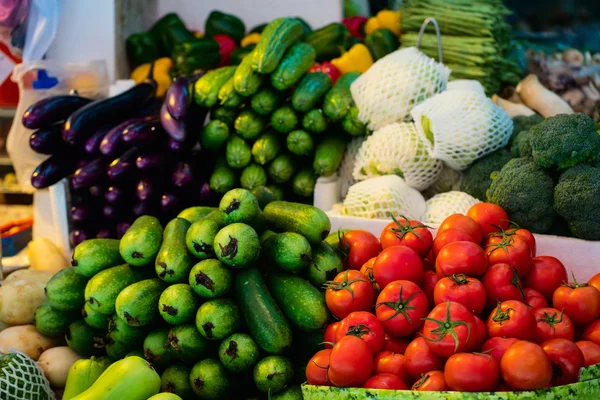 在市场上的蔬菜 — 图库照片