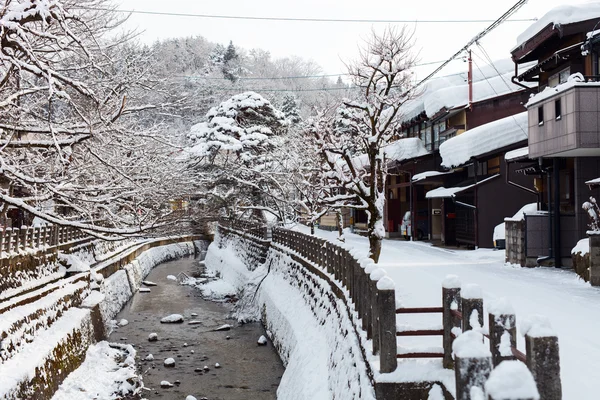 Takayama ville en hiver — Photo