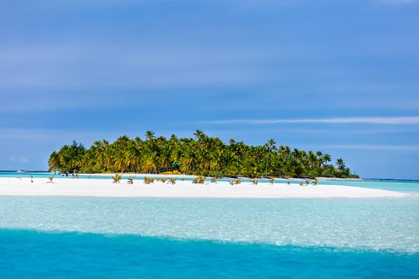 Egzotik Island Pacific çarpıcı tropikal plaj — Stok fotoğraf