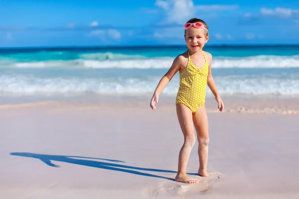 Menina em férias — Fotografia de Stock