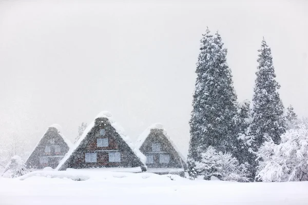 Aldeia japonesa no inverno — Fotografia de Stock