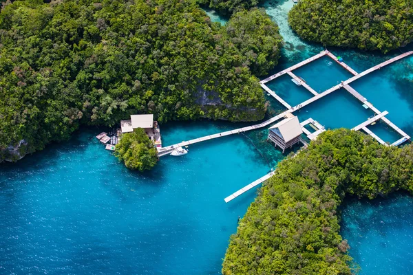 Palau eilanden van bovenaf — Stockfoto