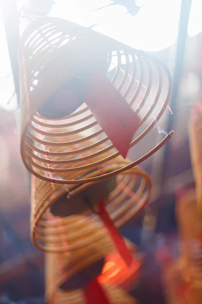 Circular incenses in Chinese temple — Stock Photo, Image