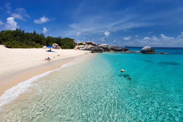Красивый пляж в Карибском море — стоковое фото