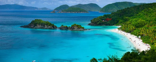 Trunk Bay na wyspie St John, Wyspy Dziewicze Stanów Zjednoczonych — Zdjęcie stockowe