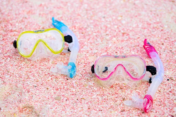 Equipo de snorkel en la playa —  Fotos de Stock