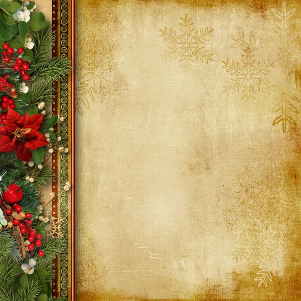 Vintage Christmas background — Stock Photo, Image