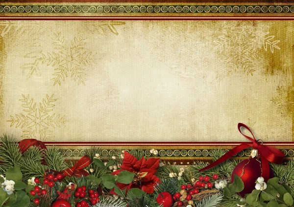 Fundo de Natal vintage Fotografias De Stock Royalty-Free