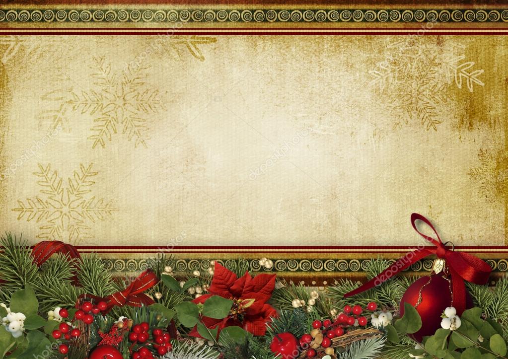 Vintage Christmas background Stock Photo by ©chiffa 60536999