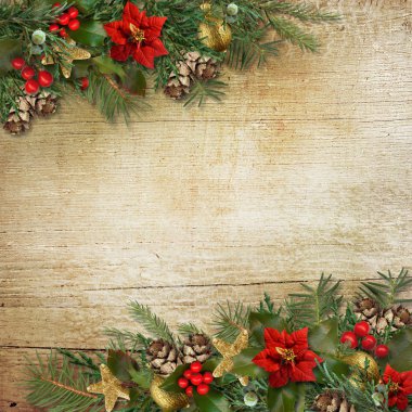 Noel arka planını holly
