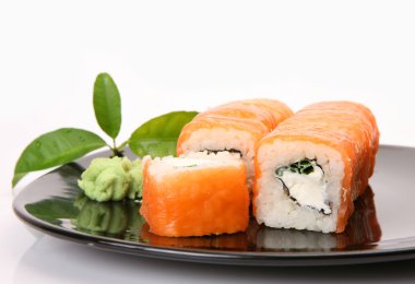 Bir plaka üzerinde taze yemek