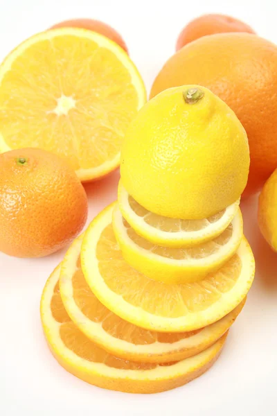 Ripe sliced citrus fruits — Stock Photo, Image
