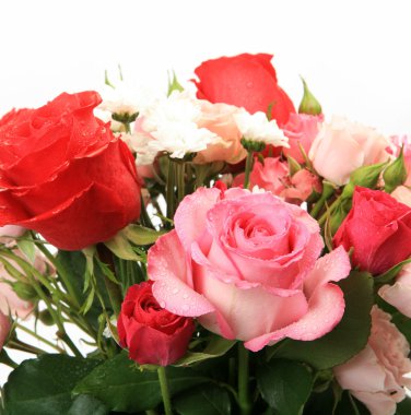 Güzel kırmızı gül buketi