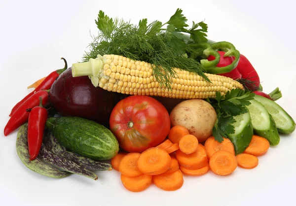 Verdure Fresche Cucina Vegetariana — Foto Stock