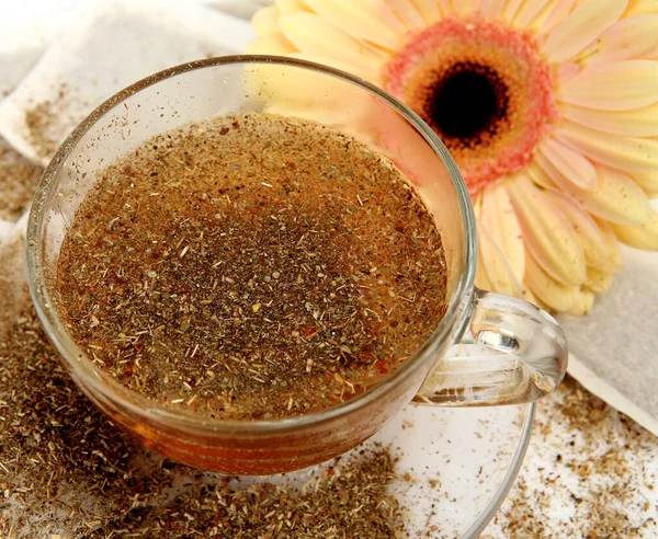 Herbal Tea Mug Flower — Stock Photo, Image