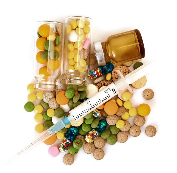 Tabletta Betegségek Kezelésére Megelőzésére — Stock Fotó