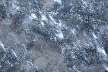 Hava kabarcıklı donmuş su dokusu 