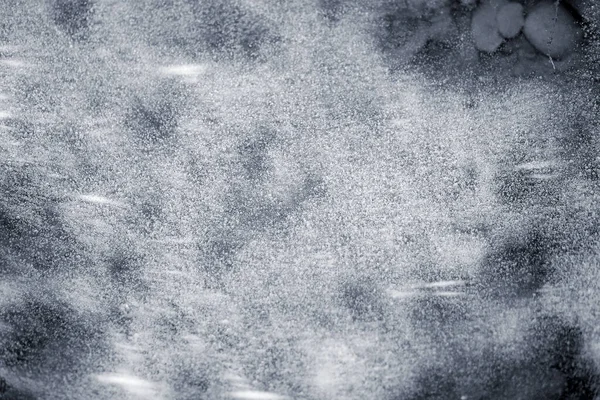 Hava Kabarcıklı Donmuş Dokusu Stok Fotoğraf