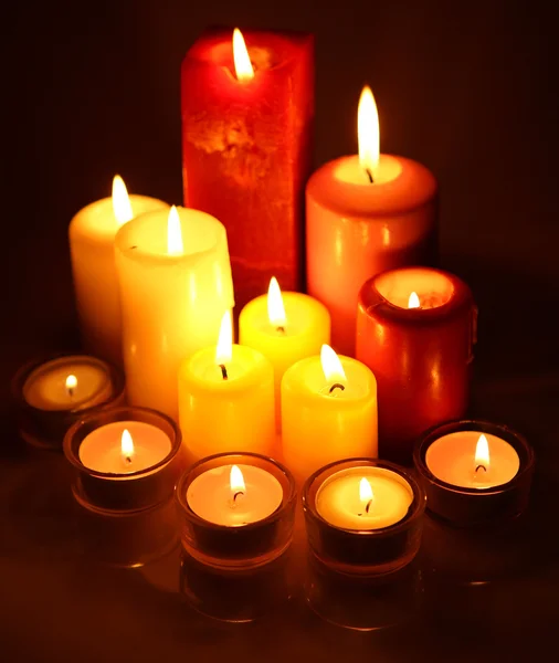 Burning candles — Stock Photo, Image