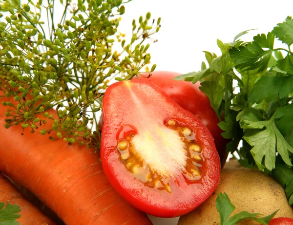 Verdure fresche per un mangime sano — Foto Stock