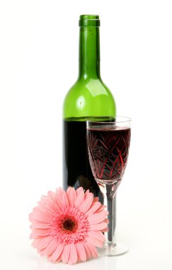 şarap ve çiçek