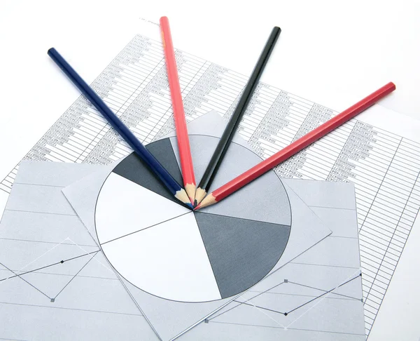 Lápis e diagramas Imagens De Bancos De Imagens Sem Royalties